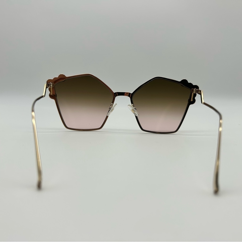 Fendi CAT EYE FF 0261/S gold/brown pink shaded (000/53) Sunglasses New box cloth - Picture 12 of 14